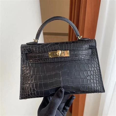 hermes mini kelly 2 crocodile price|Hermes vintage crocodile kelly bag.